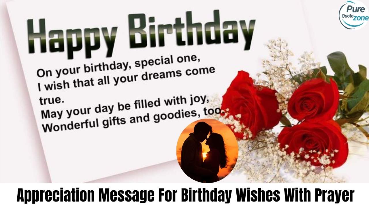 Appreciation Message For Birthday Wishes With Prayer​