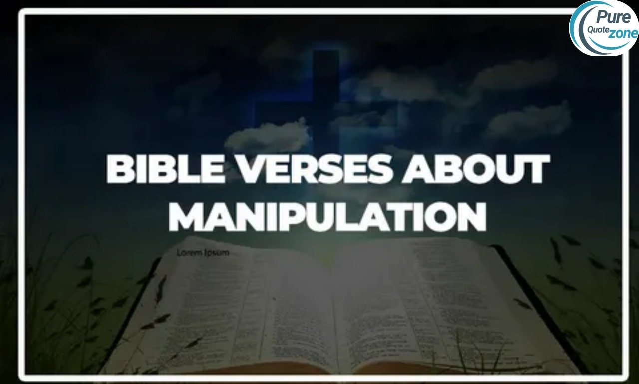 Bible verses about manipulation